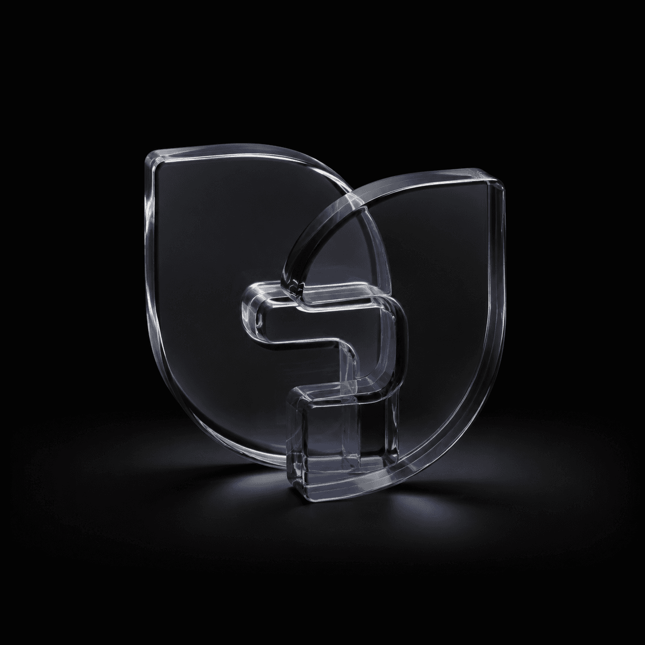 Abstract glass sculpture representing the Project 0 Toolkit